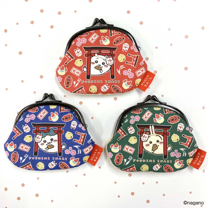 ちいかわの伏見稲荷がま口