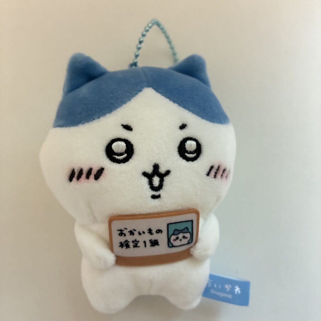 記事執筆者がゲットしたハチワレのマスコット