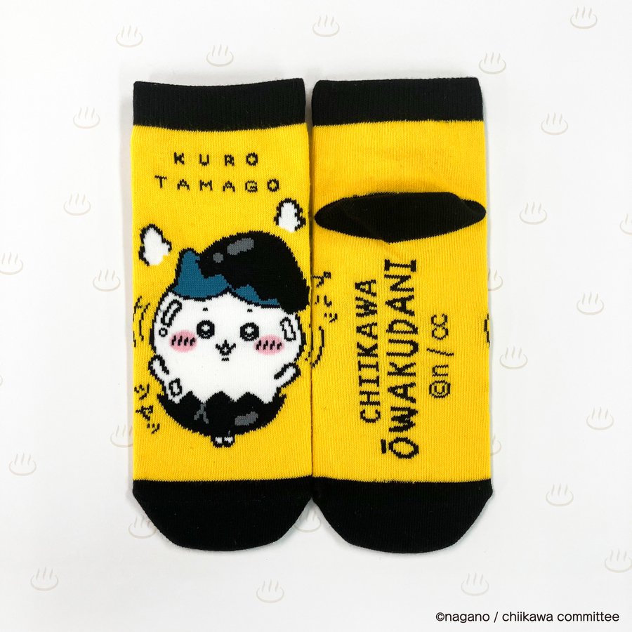 ハチワレ大涌谷黒たまごソックス