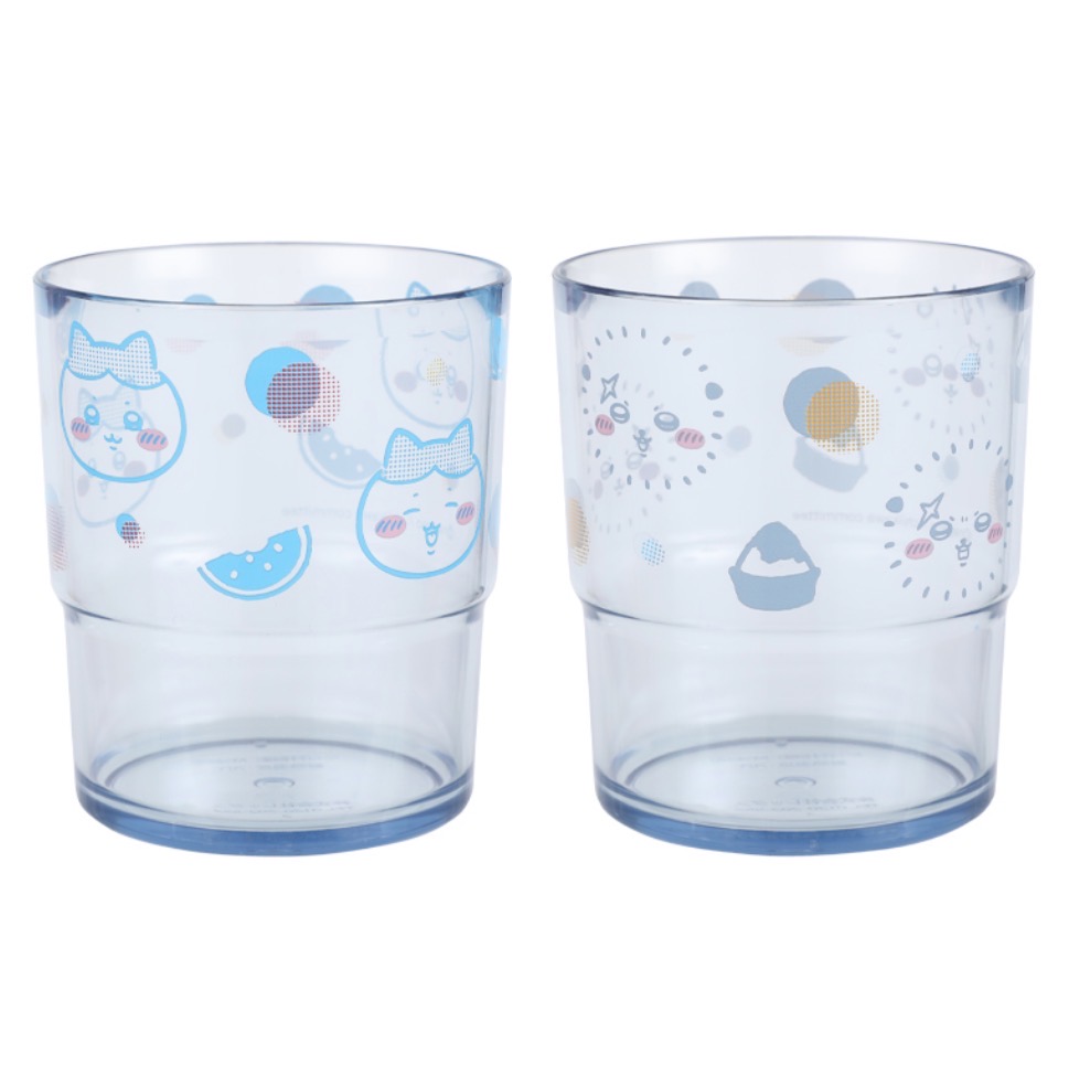 ハチワレとラッコのコップ