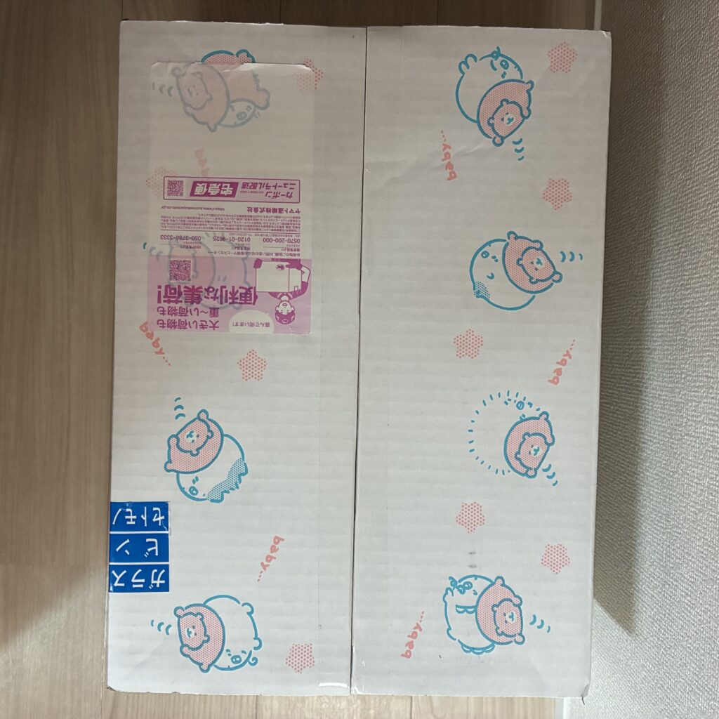 記事執筆者が購入したちいかわグッズが入っていたダンオール