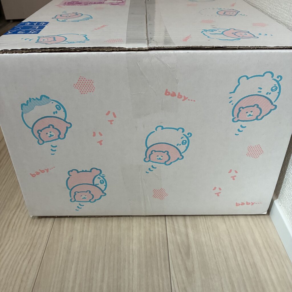記事執筆者が購入したちいかわグッズが入っていたダンオール