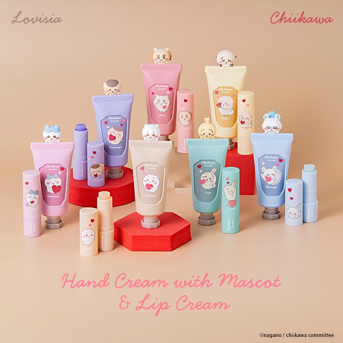 ちいかわのハンドクリームとリップクリーム