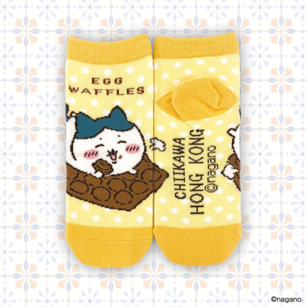 ハチワレエッグワッフルソックス